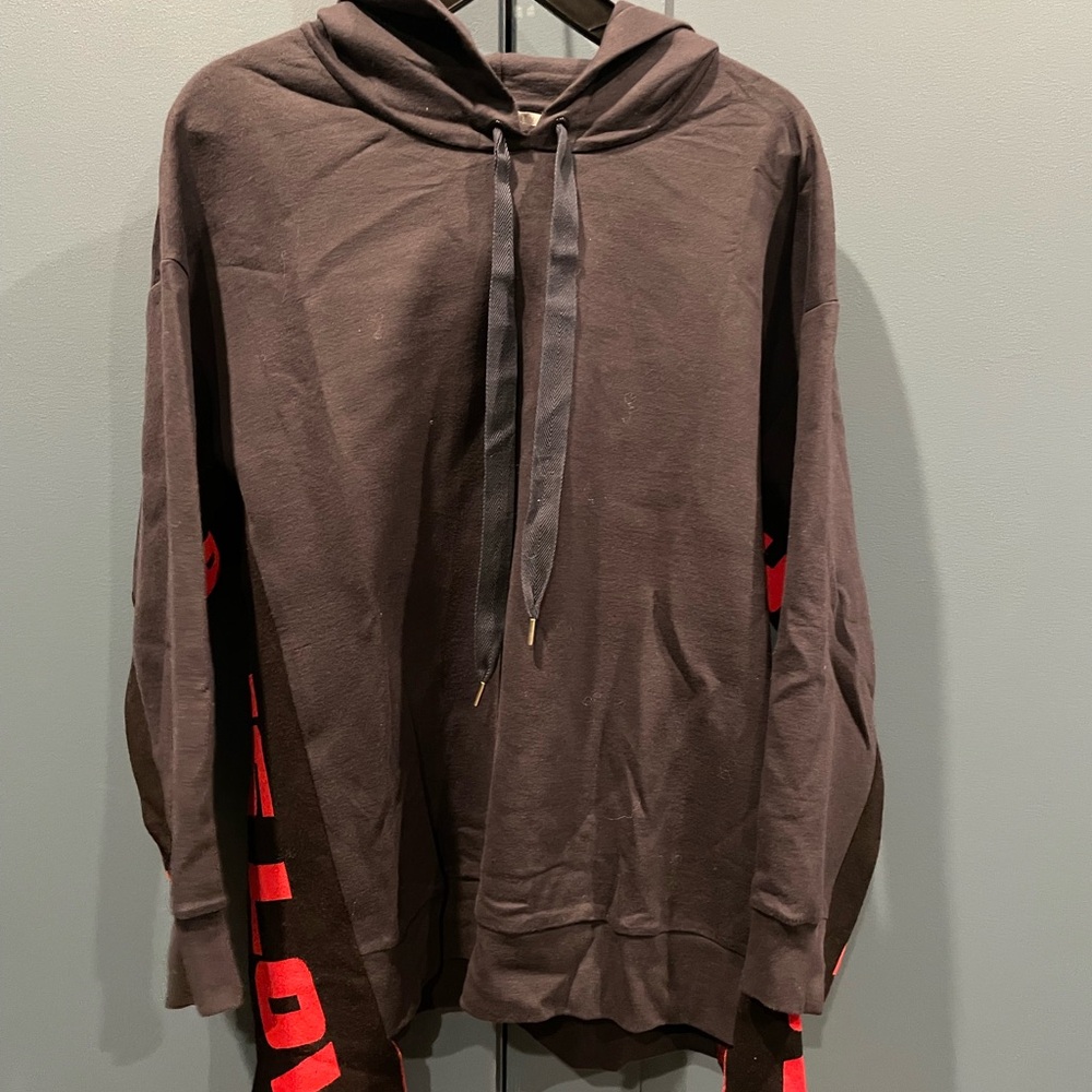 “Love Is Love”  Black Hoodie with Red Accents by Stella McCartney